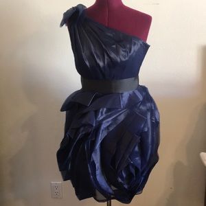 Navy Vera Wang Party Dress